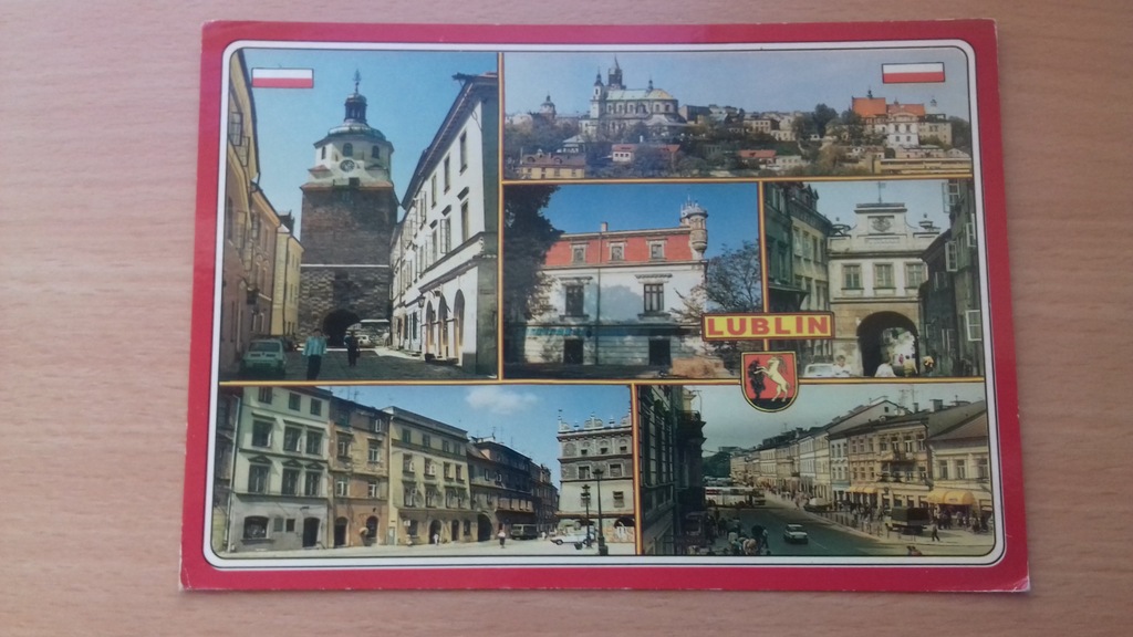 Pocztówka LUBLIN 6 zdjęć herb L-PRINT Unikat