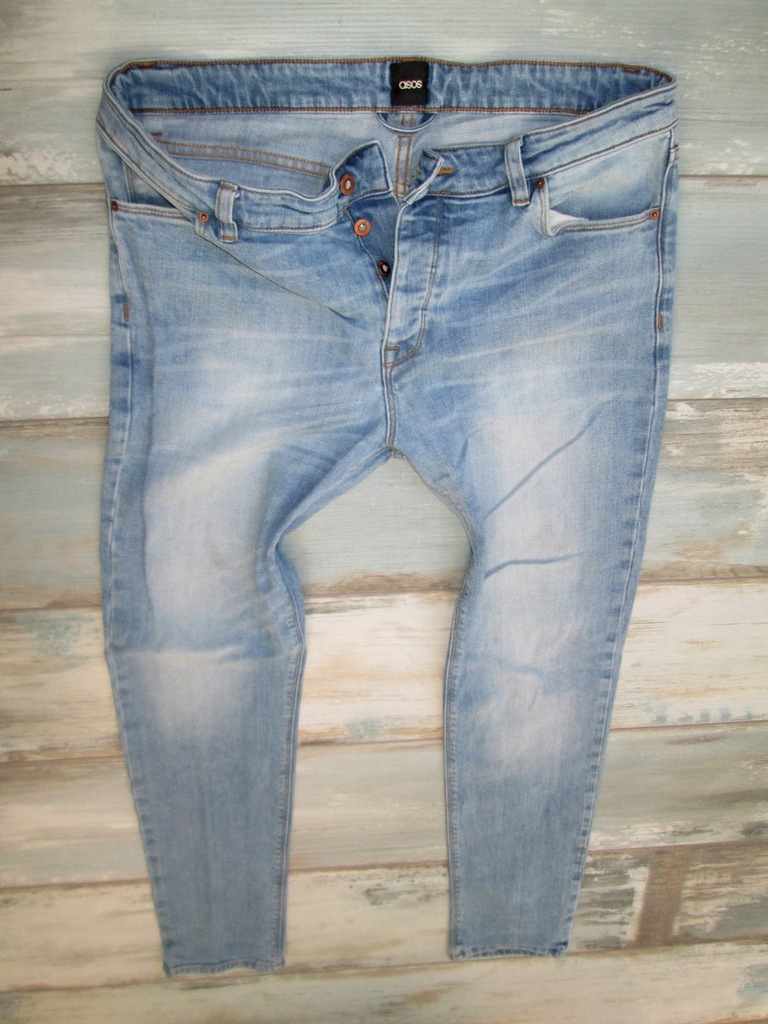 ASOS stretch jeans męskie RURKI W34L32