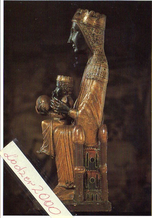 HISZPANIA MONTSERRAT CZARNA MADONNA RZEŻBA