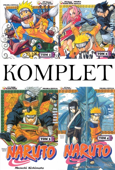 NARUTO TOMY 1-10 KOMPLET PL NOWE MANGI