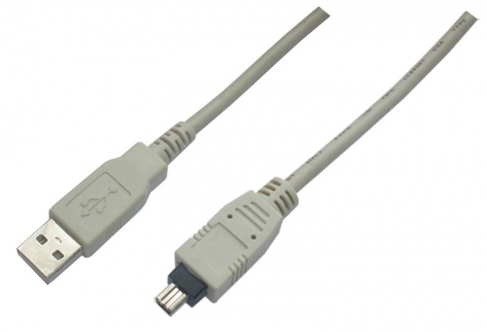 Kabel FireWire - USB 2.0  USB- FireWire 400 4 pin