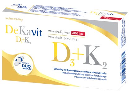 Dekavit D3 K2 30 Kapsułek Witamina D I K2pm