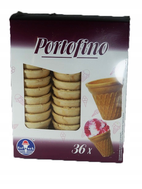 WAFEL WAFLE WAFELKI DO LODÓW Rożek 36 szt