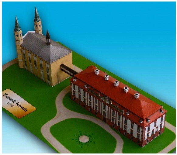 Zamek Kunin - skala 1:300 - 27 elementów