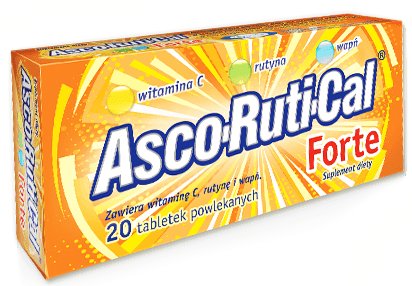 Asco-Ruti-Cal Forte 20 tabletek _______WAPŃ RUTYNA