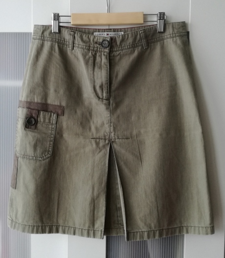 Spódnica Tommy Hilfiger 36/38 S/M militarna wojsko