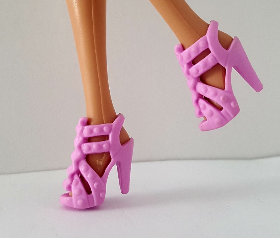 Oryginalne buty dla Barbie różowe szpilki