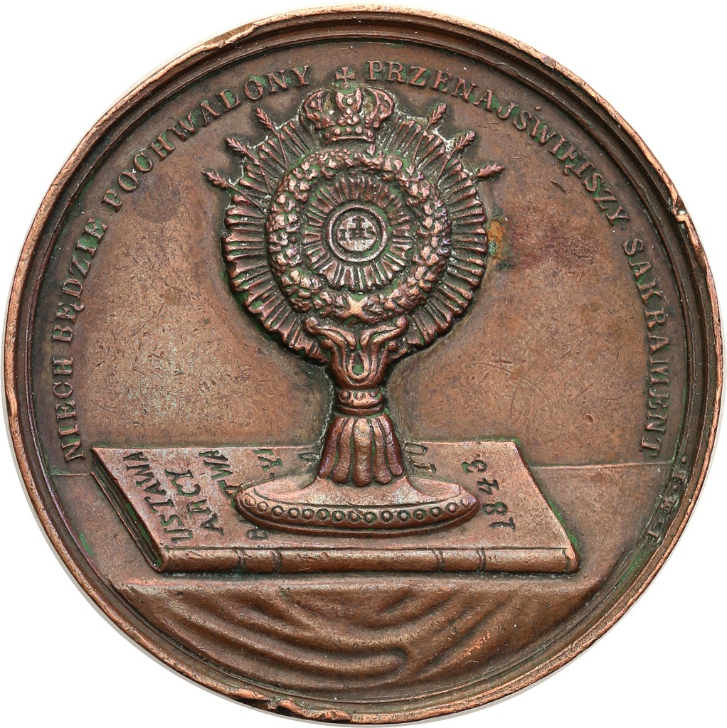 Medal Warszawa 1845 Majnert, Maria Hausner st. 3+