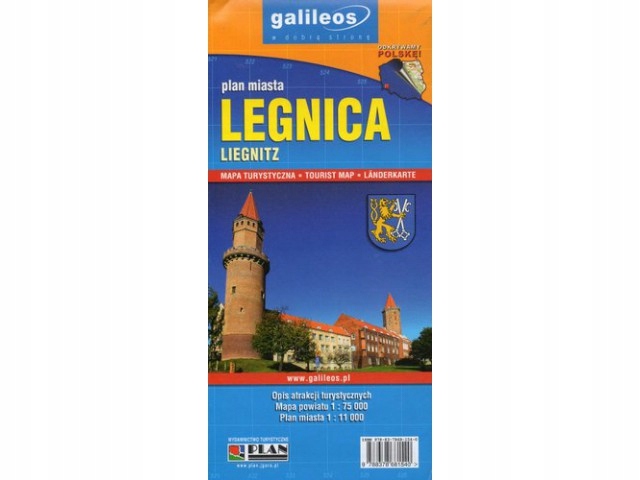 Mapa turystyczna Legnica, Powiat Legnicki, 1:11 00
