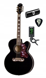 Gitara elektro-akust EJ 200 SCE BK Epiphone + dod
