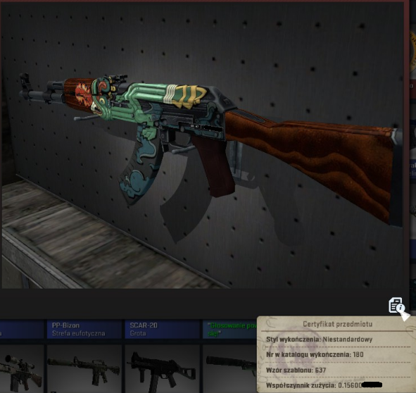 CS GO SKIN AK-47 FIRE SERPENT OGNISTY WĄŻ 0.15 FV!