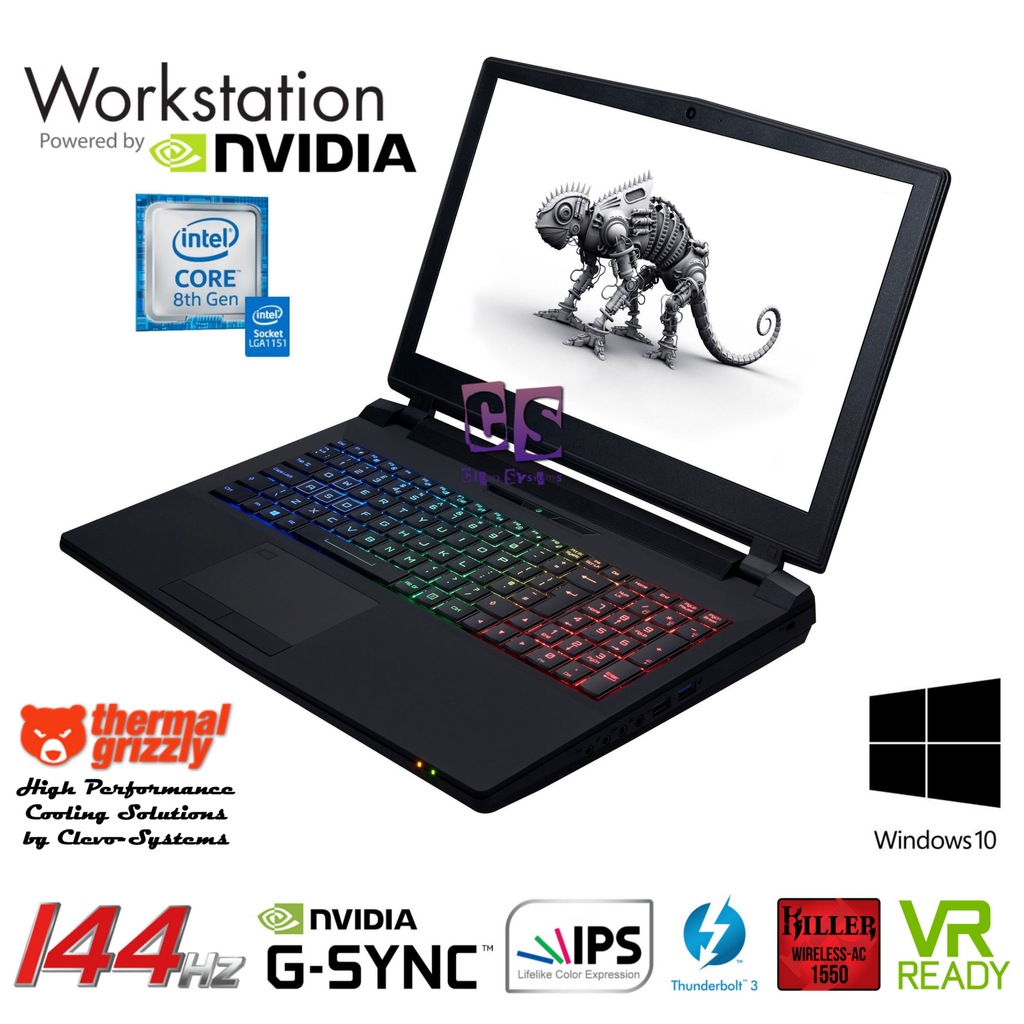 HOT Clevo Gtx 1070 G Sync CLEVO P751TM1-G I7-8700 16GB