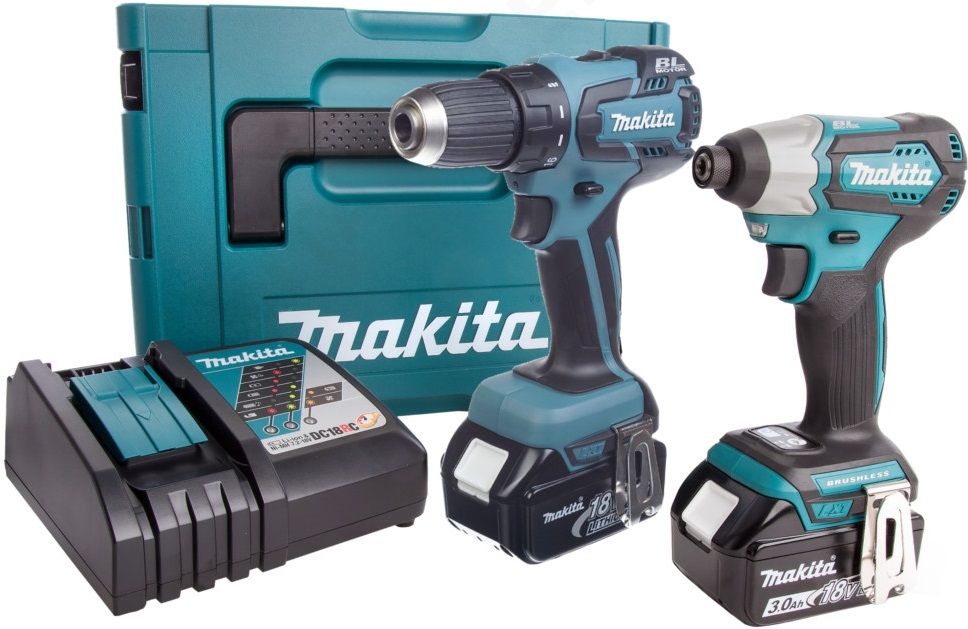 MAKITA ZESTAW COMBO WKRĘTARKA + ZAKRĘTARKA 18V 3Ah 7197243047