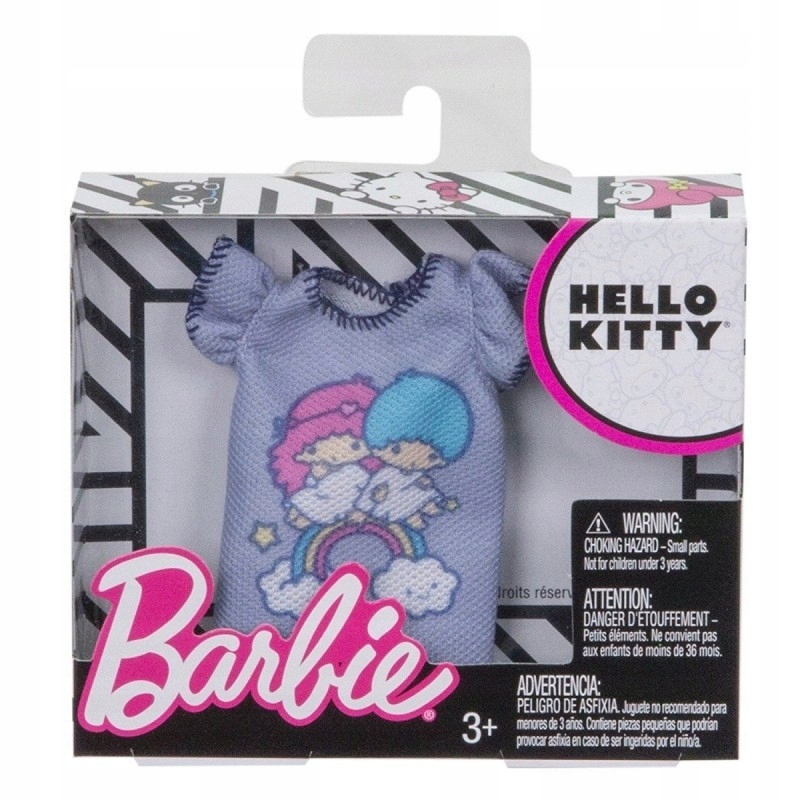 Barbie Hello Kitty szary top z bliźniakami