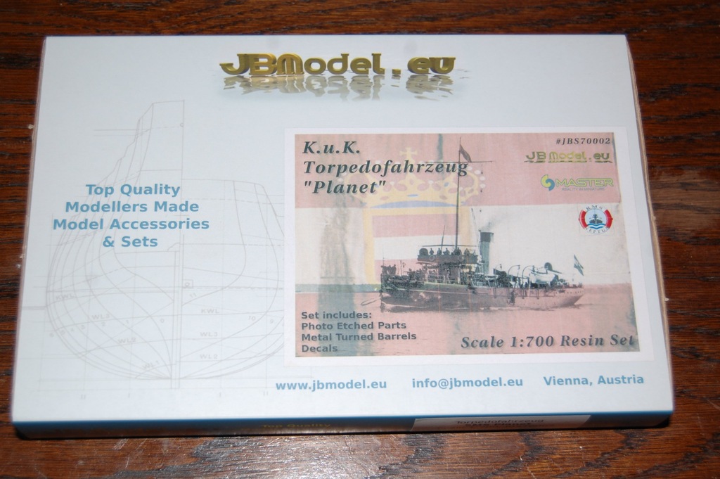 JBModel torpedowiec Planet żywica 1:700