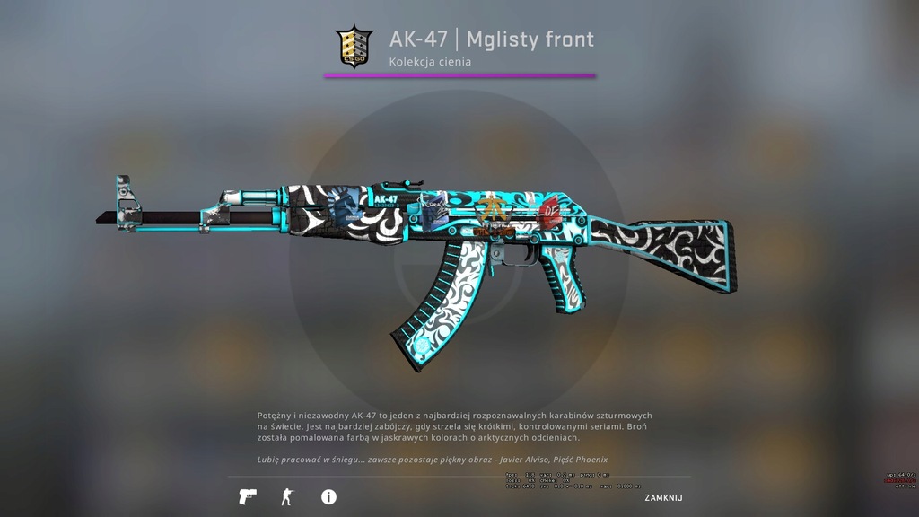 AK 47 | MGLISTY FRONT | FRONTSIDE MISTY SKIN CS GO