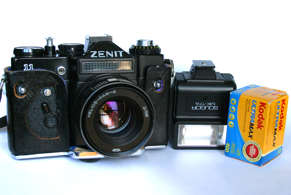 ZENIT 11+HELIOS 44M-4+LAMPA+KLISZA! 100% SPRAWNE!