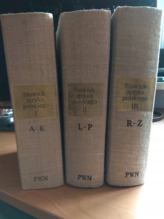 Słownik języka polskiego PWN rok wydania 1978/1981