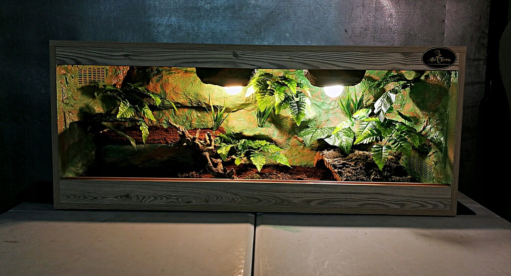 NOWE Terrarium z płyty meblowej 120x50x50 cm