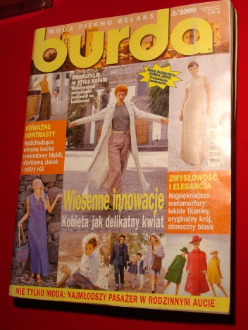 Burda 3/2000 r.wszystkie wykroje.