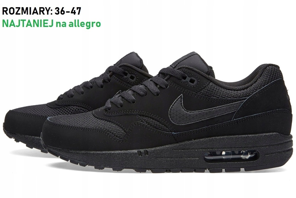 Nike air max 1 czarne damskie hotsell