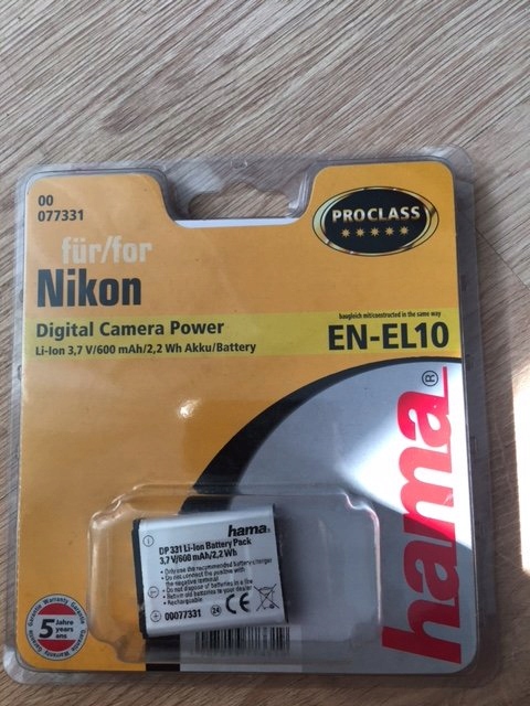 Akumulator Hama do aparatów Nikon,EN-EL10,nowy