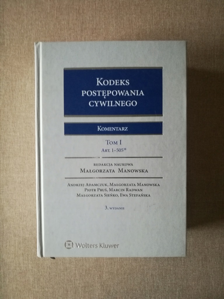 KPC Komentarz Tom I i II Manowska