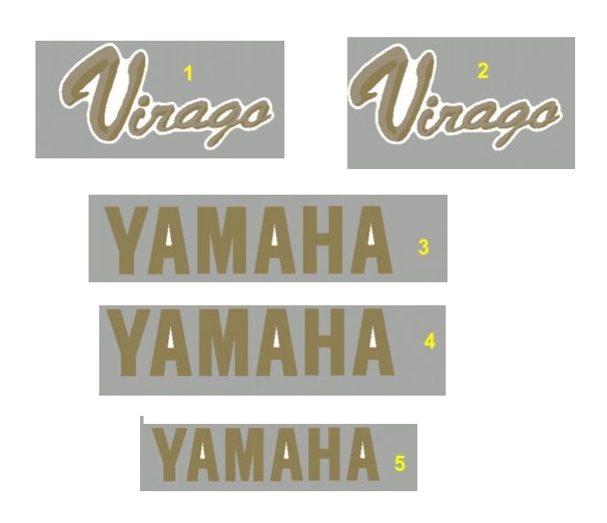 NAKLEJKI MOTOCYKLOWE Yamaha Virago KOMPLET