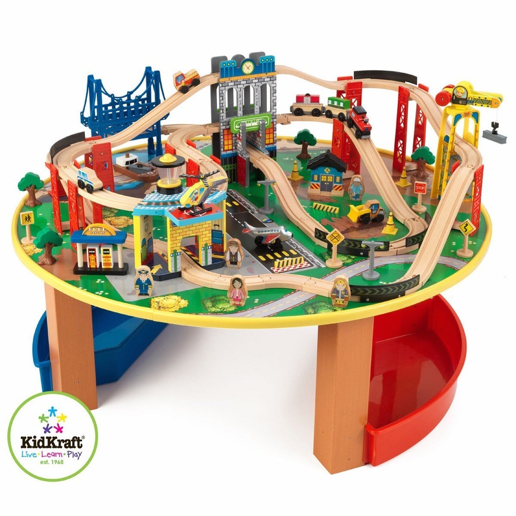 KidKraft City Kolejka drewniana Z STOŁEM OPIS !!!