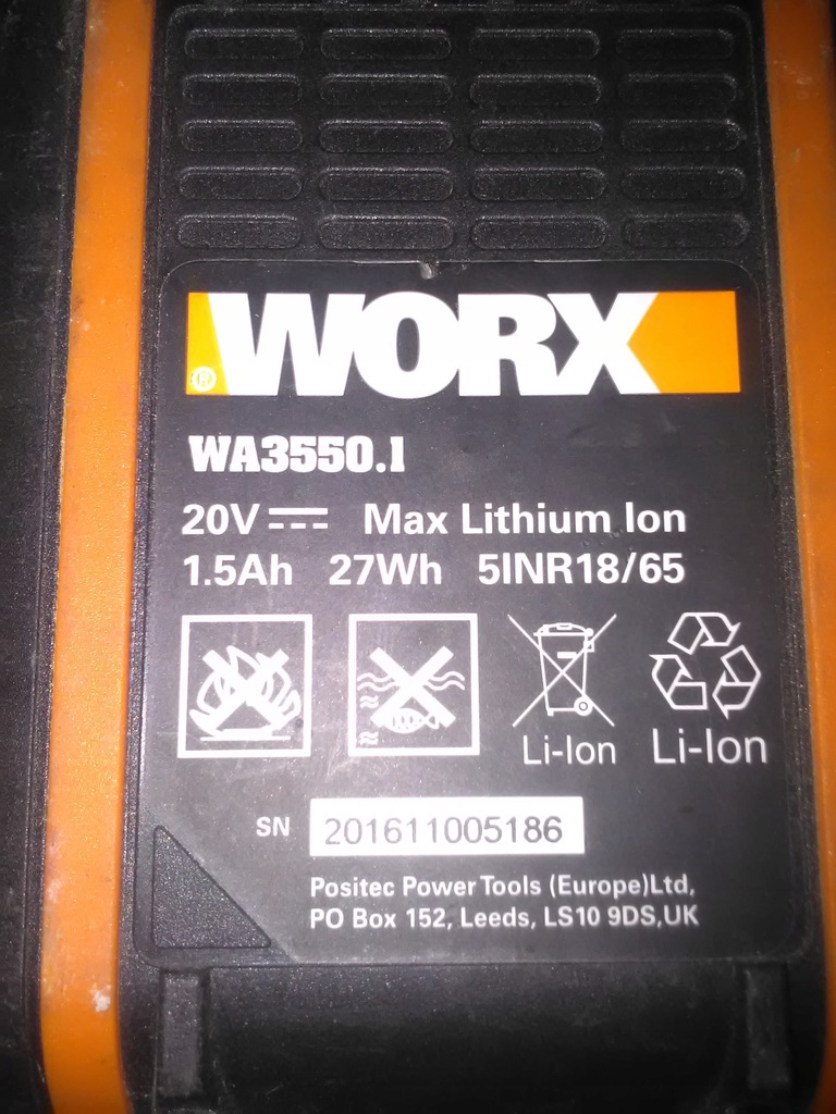 Аккумуляторы worx 20v совместимость