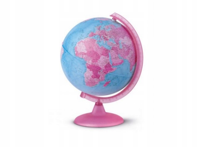 globus Pink Glob globus podświetlany polityczny, k