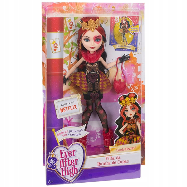 Ever After High Boneca Royal Rebel - Lizzie Hearts Bgj98 - MP Brinquedos