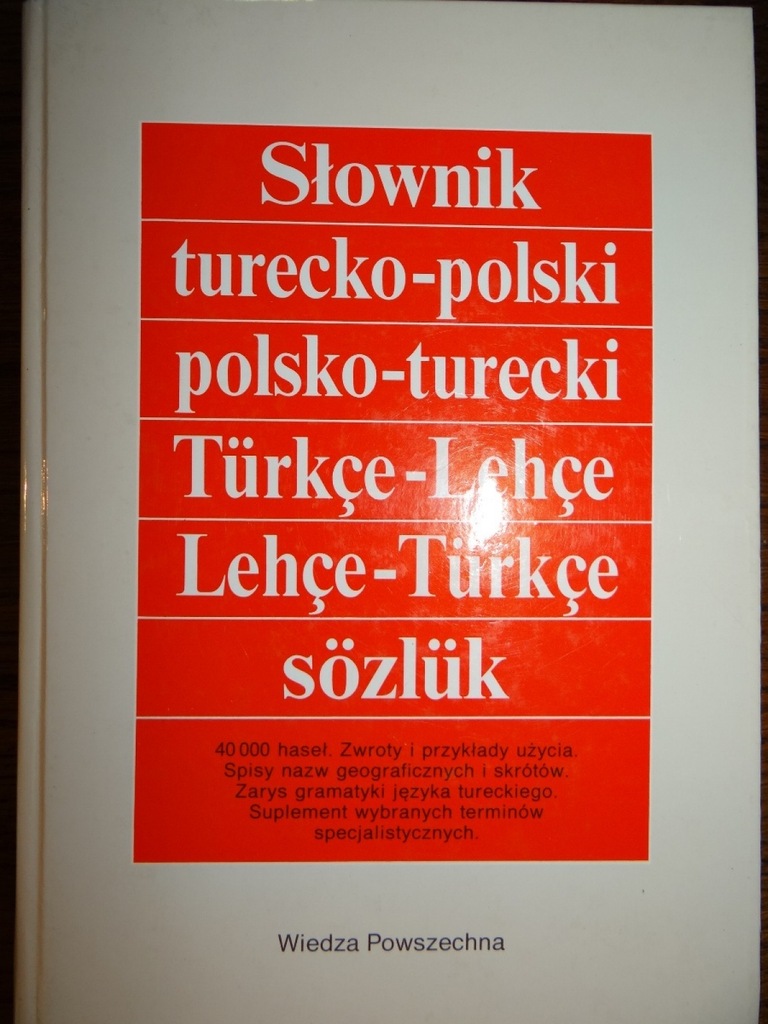 Slownik Turecko Polski Polsko Turecki Bdb Twarda 7088319988 Oficjalne Archiwum Allegro