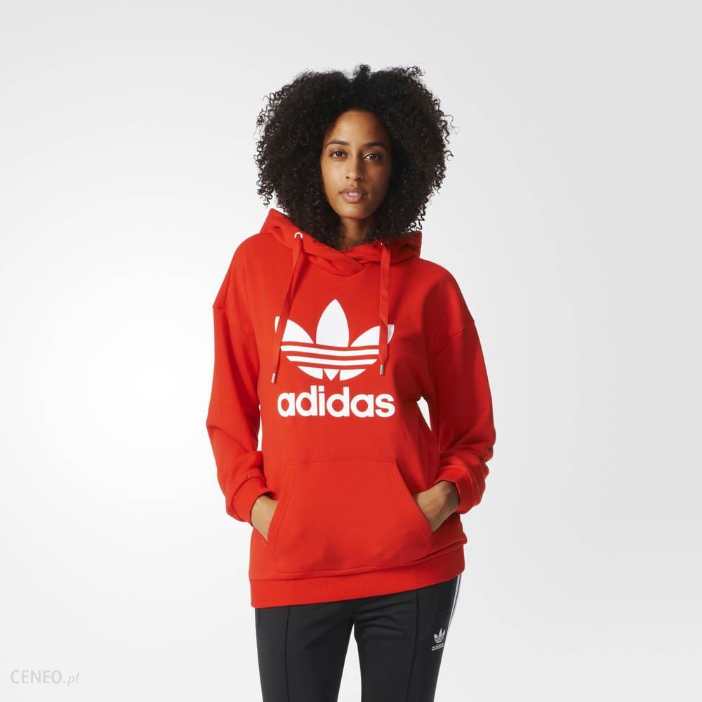bluza adidas trefoil damska czerwona bluza adidas trefoil damska czerwona