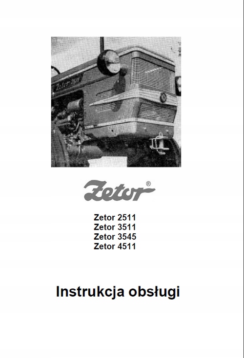 Zetor 2511, 3511, 3545, 4511 - instrukcja obsł. PL