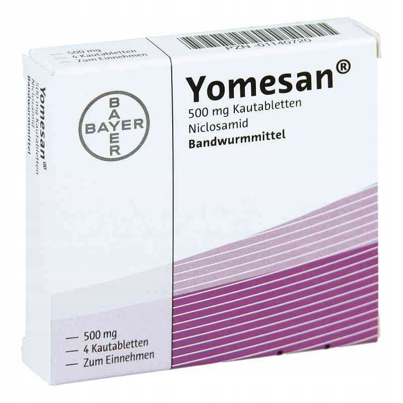 Yomesan 500mg odrobaczanie,na tesiemce