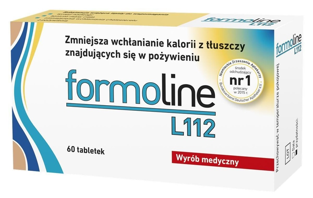 Formoline L112 60t. Zmniejsza wchłanianie tłuszczu