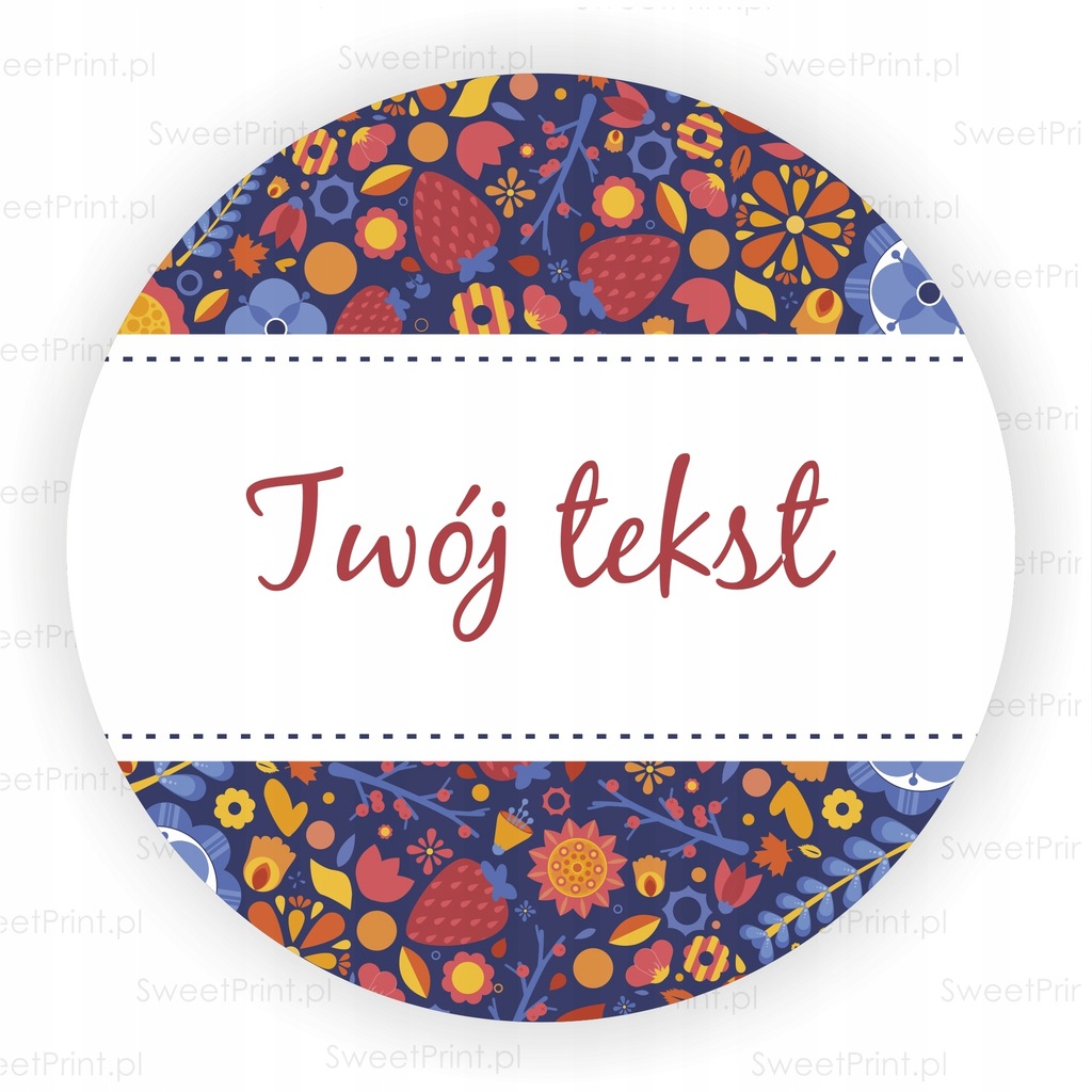 Naklejki ślubne personalizowane TWÓJ TEKST 120 szt