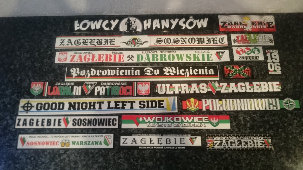 VLEPKI - ZAGŁĘBIE SOSNOWIEC - FLAGI - PODŁUŻNE
