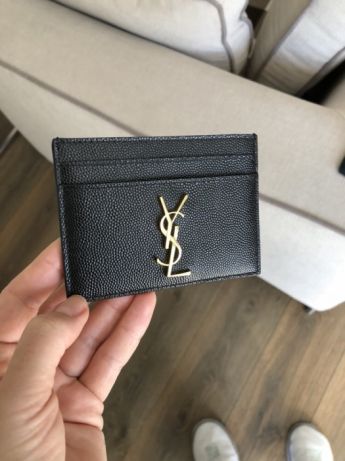 Beige Leather card holder Saint Laurent - Vitkac Germany