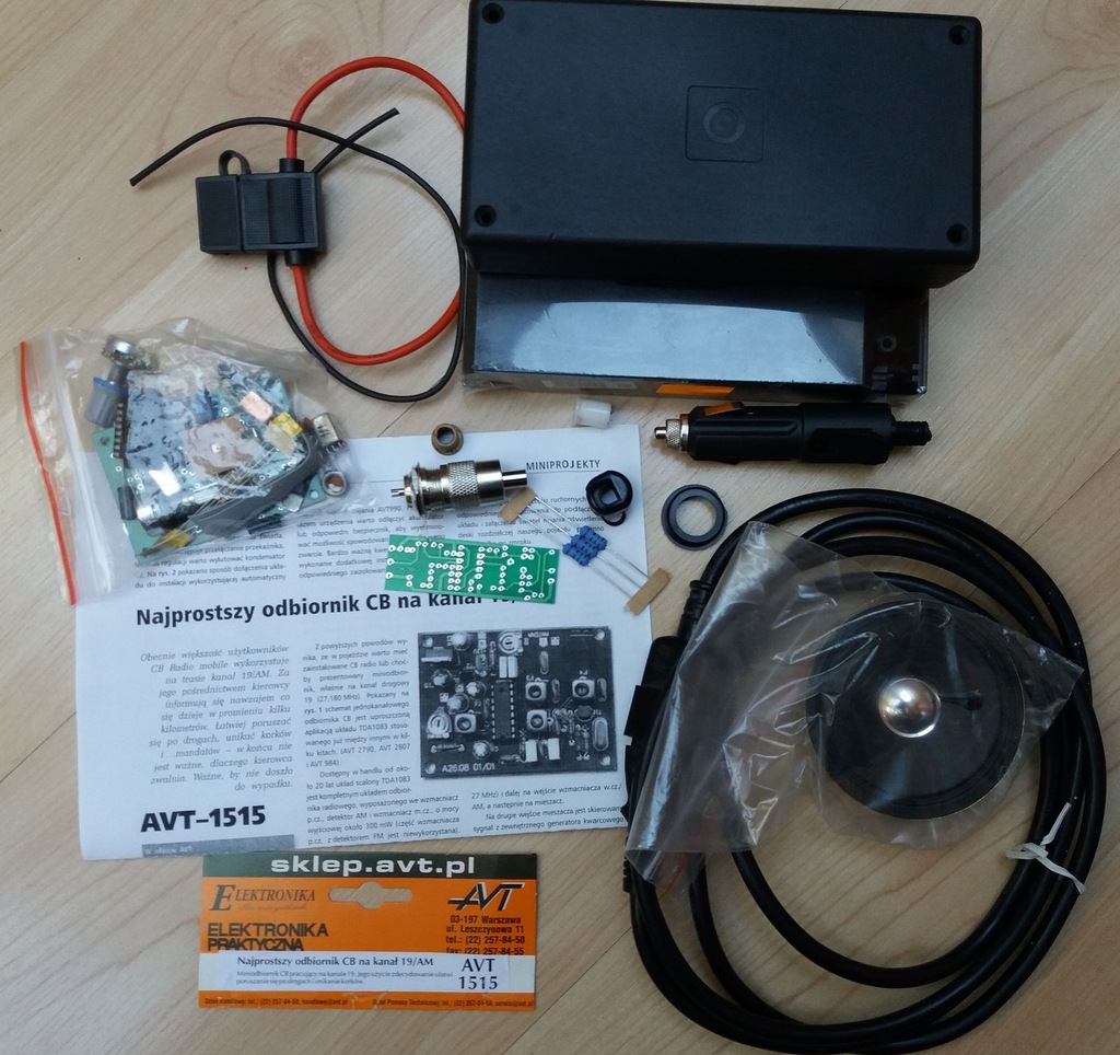 Odbiornik CB - KIT AVT 1515 - zestaw do montażu