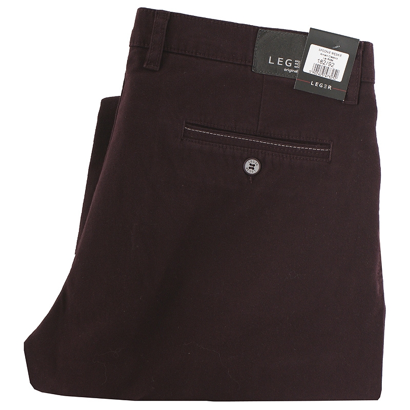 Spodnie męskie LEGER Armani Classic Bordowe 182/88