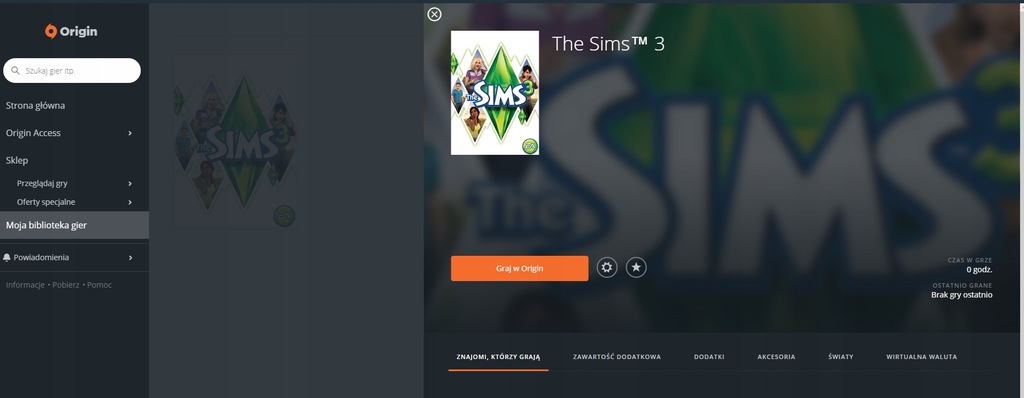 Konto Origin (The Sims 3 - Na wlasność ! )