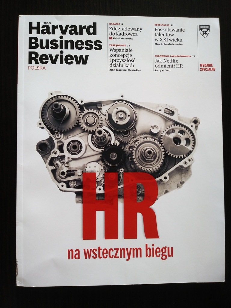 Harvard Business Review 2017 HR na wstecznym