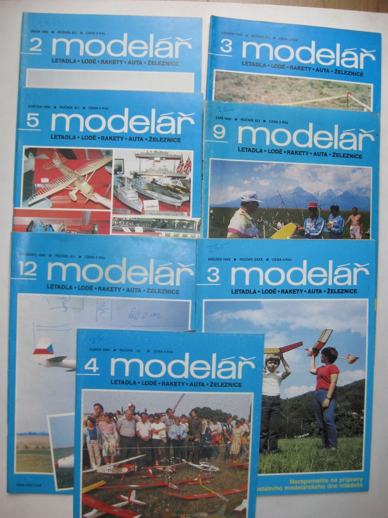 Modelarz MODELAR czeski 8 numerów 1989