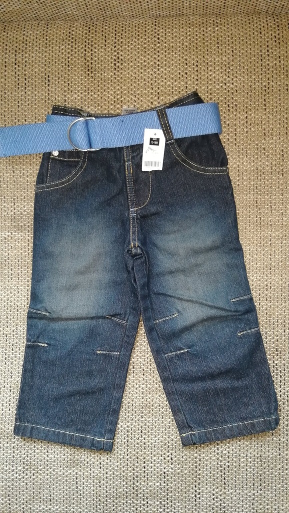 Spodnie jeansy St. Bernard 12-18 m NOWE r.86