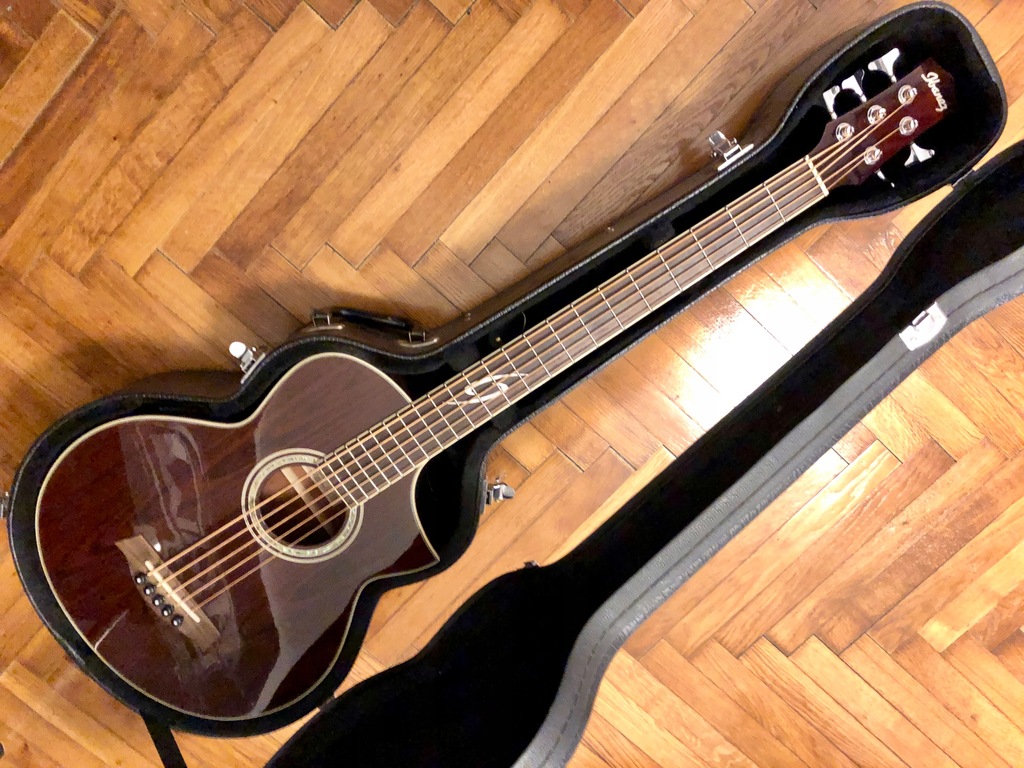 Bas akustyczny IBANEZ EWB205 + case - IDEAŁ!