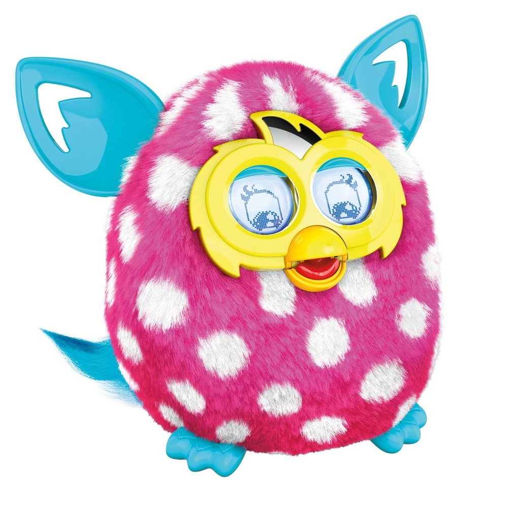 Furby Boom Pink Polka Dots słodki róż w kropeczki