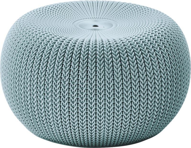 Pufa Curver Keter KNIT (COZIES) SINGLE SEAT niebie