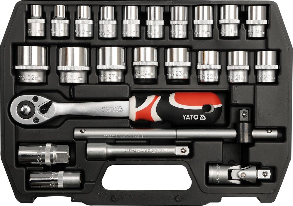 Zestaw narzędziowy 1/2 kpl 24 szt. YT-3872 YATO